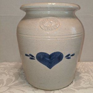 Vintage Pinewood Valley Reif Pottery Salt Glazed Stoneware Crock